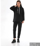 Fleece Inside Maternity Nursing Tracksuit Black