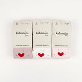 Heart Girl Tights, Soft Cotton Knit, 0-6 Months (1 Piece)