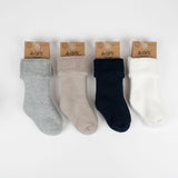 Thermal Baby Socks with Fold-Over Terry Cuff, 0-24 Months (1 Pair)