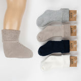 Thermal Baby Socks with Fold-Over Terry Cuff, 0-24 Months (1 Pair)