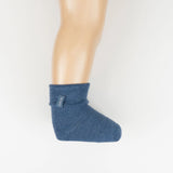 Thermal Baby Socks with Fold-Over Cuff & Label Detail, 0-24 Months