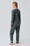 Wrap Front Maternity & Nursing Pajama Set
