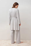 Babydoll Maternity Robe Pajama Set