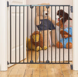 62-102 cm Metal Extending Security Door Black