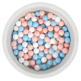 Bubble Pops Ball Pool Light Gray 150 balls / Blue, White, Pink