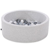 Bubble Pops Ball Pool Light Gray 150 balls /Gray, Transparent, White