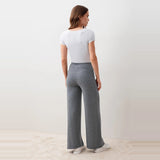 Wide Leg Maternity Pants Flexible Soft Texture