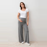Wide Leg Maternity Pants Flexible Soft Texture