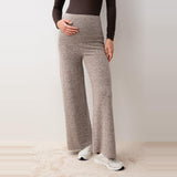 Wide Leg Maternity Pants Flexible Soft Texture