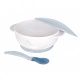 Bowl with heat sensing spoon