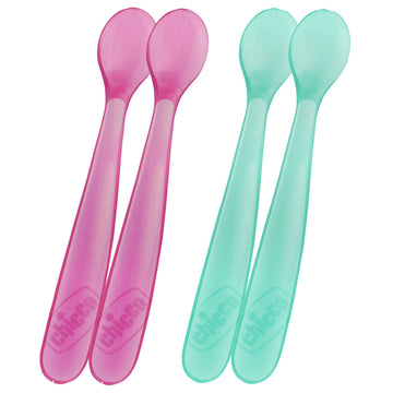 Soft Silicone Spoon 2Pcs 6M+