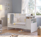 Baby Cotton Convertible Baby Bed With Table And Telescopic Handrails (70x115-70x145 cm)