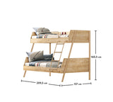 MOCHA LARGE BUNK BED WOOD (90x200-120x200 cm)
