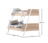 Duo LARGE BUNK BED WOOD (90x200-120x200 cm)