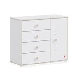Montes White Dresser With Cover