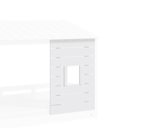 Montes White Bed With Wooden Roof 90*200
