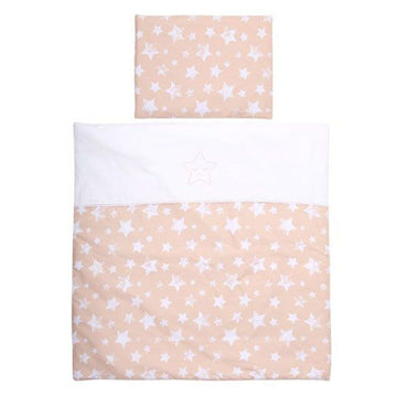 SET FIRST DREAMS RANFORCE BEIGE STARS