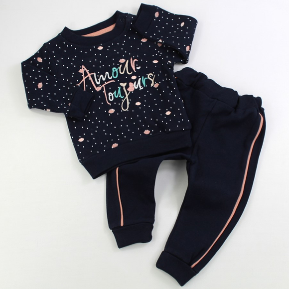 AMOUR PRINT GIRL SUIT