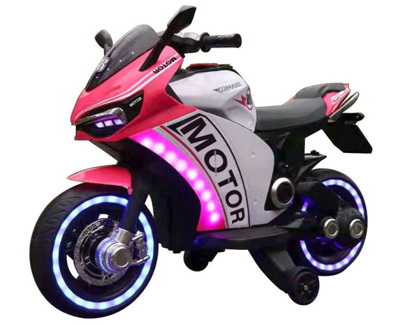 Rechargeable motorcycle Windy Pink