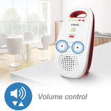 Digital Audio Baby Monitor, White/Red