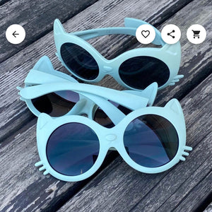 green cat sunglasses