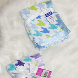 Blanket with satin trim and backing - Mommy And Me