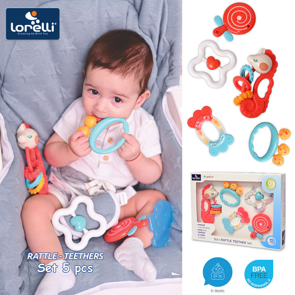 Baby-Teether and Rattle  Set 5 pcs
