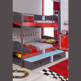3in1 Champion Racer Bunk Beds (90x200cm