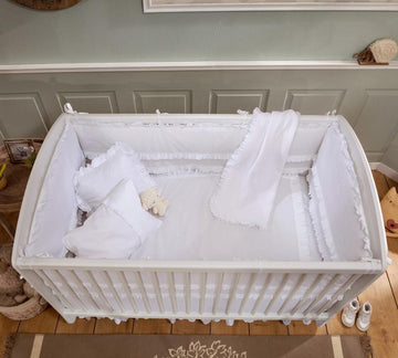 White Baby Bedding Set (70x130 Cm)