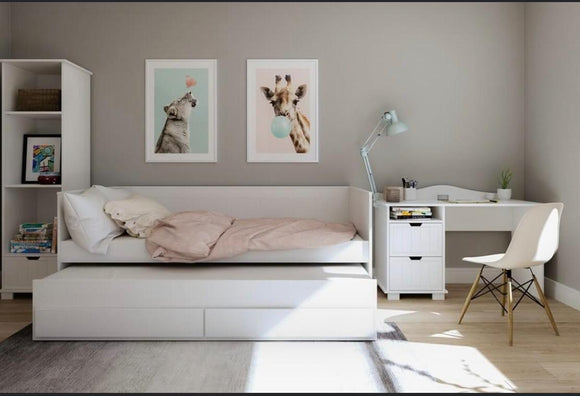 Bed with Trundle and Drawers