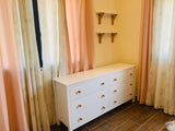 XL White Wood Dresser