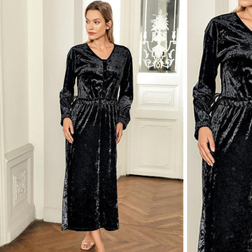 Velvet Dress Black