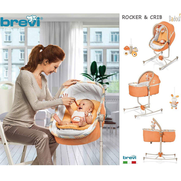 Dadou - 3 in 1 Rocker Crib - Mommy And Me