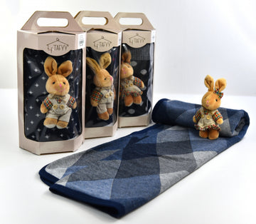 TAFYY BOXED TOY BLANKET / navy