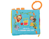 Educational cloth book with teether Friend like you