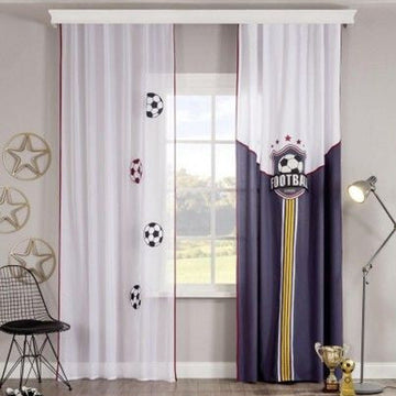 Football Sheer & Curtain