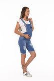 See & Sin Maternity Shorts Salopet Kim. blue - Mommy And Me