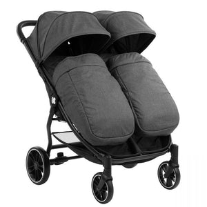 Stroller for twins Happy 2 Dark Grey