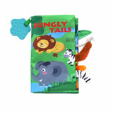 Educational cloth book with teether Jungly tails