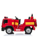 Rechargeable Car Fire Truck Red