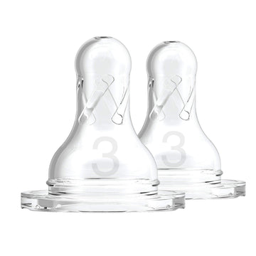 332-p2 Level 3 Silicone Narrow Neck Options Nipple 2 Pack