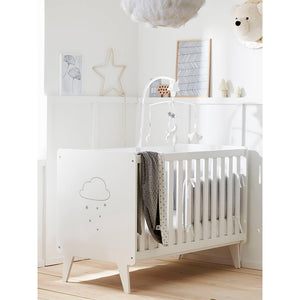 Baby cot "Dream cloud" - white