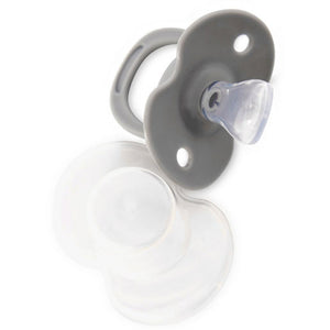 gray Pacifier "MY FRIEND" with cover