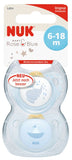 Trendline Silicone Soother, Baby Blue, 6-18M, Pack Of 2