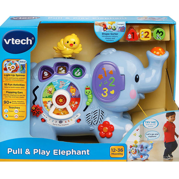 Pull and play elephant