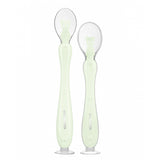 Silicone spoons with suction cup 2pcs