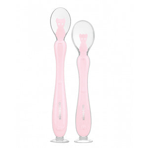 Silicone spoons with suction cup 2pcs