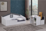 Castle Montessori Bed 90 x 190 cm gray