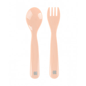 Spoon and fork set PP Glossy Pink