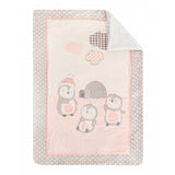 Super soft sherpa blanket 110/140 Pingui Family Pink